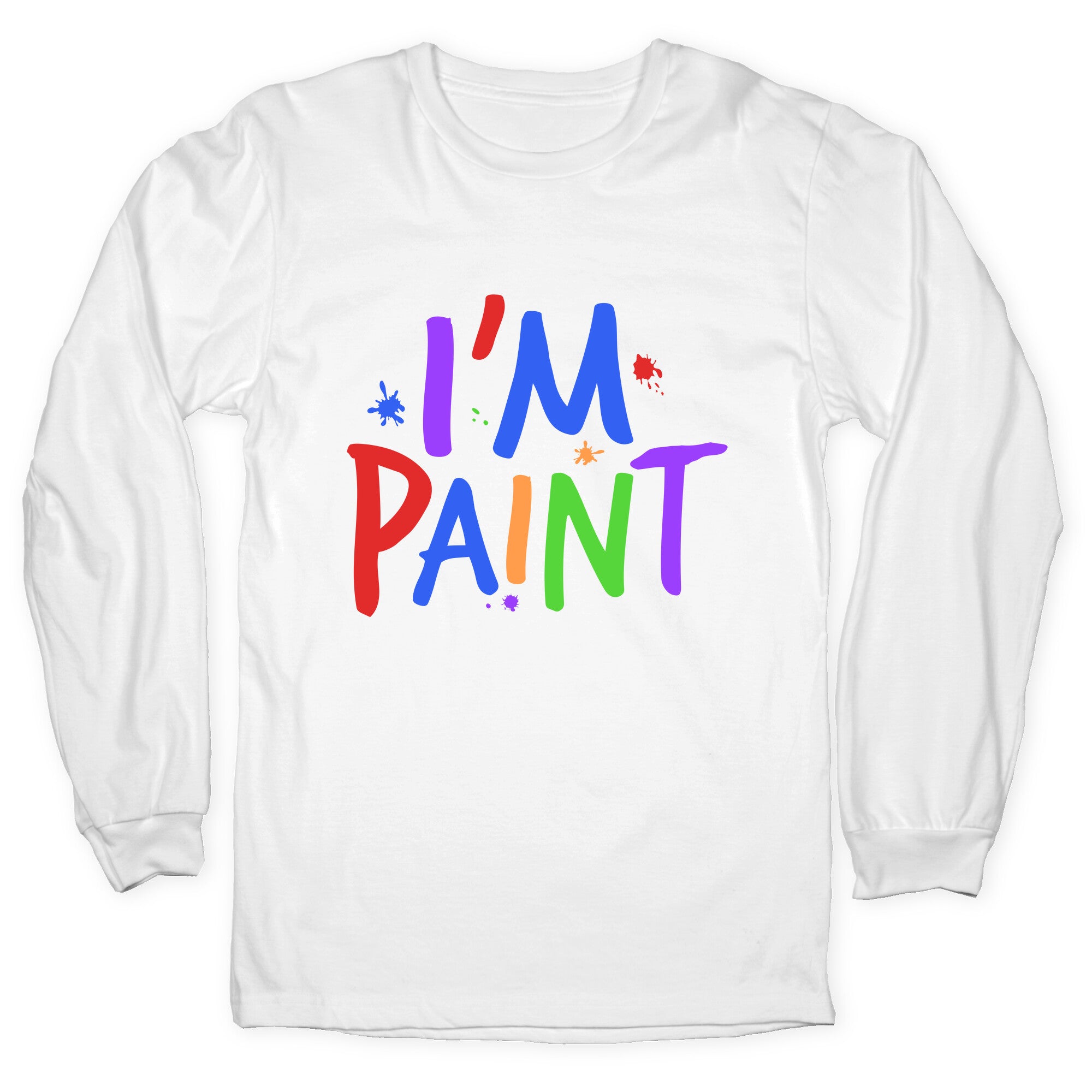 I Love To Finger Paint Couples 2 Longsleeve Tee