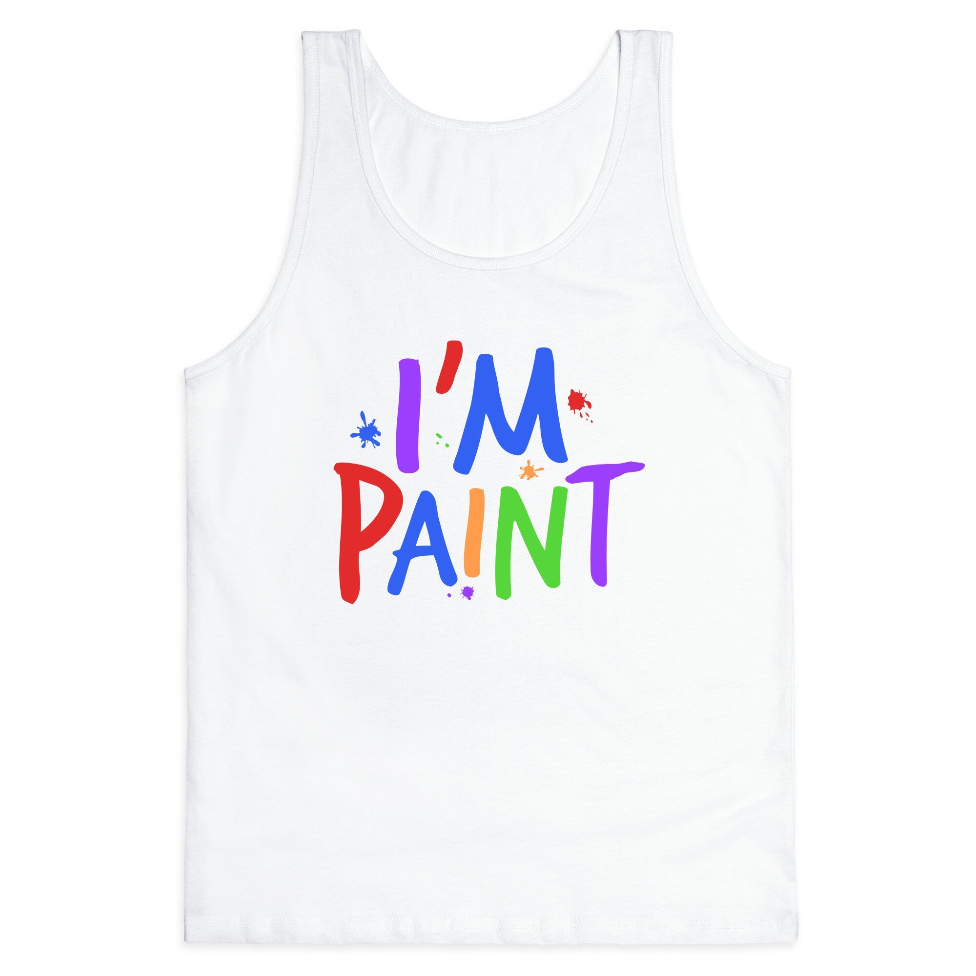 I Love To Finger Paint Couples 2 Tank Top