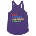 I Like Baseball and Maybe 3 People Racerback Tank