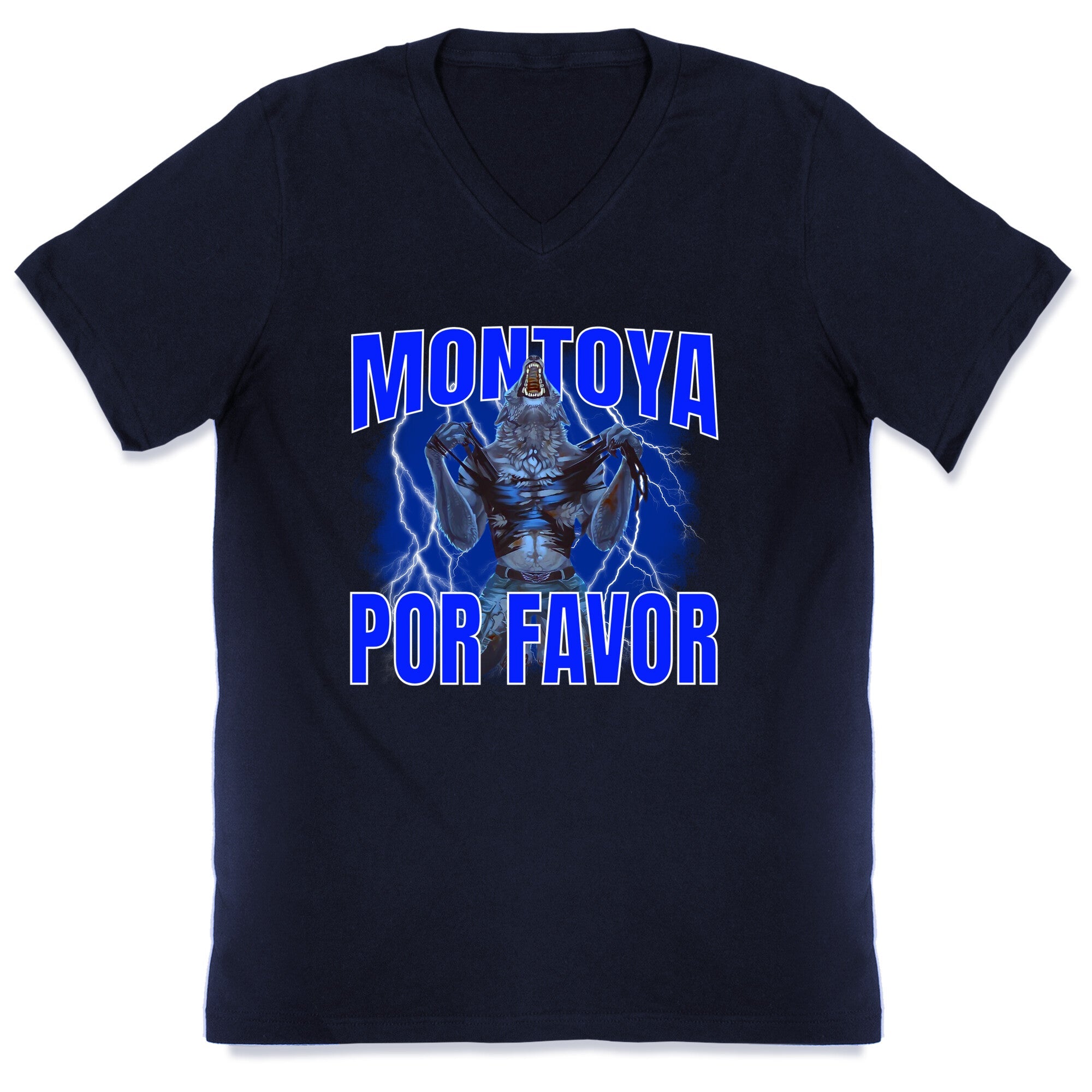 Montoya Por Favor Wolf Meme V-Neck