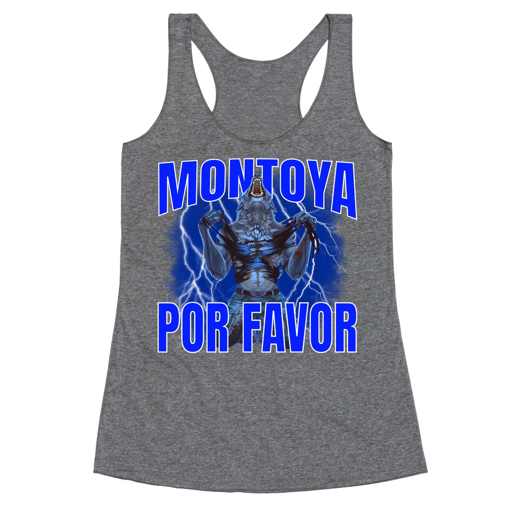 Montoya Por Favor Wolf Meme Racerback Tank