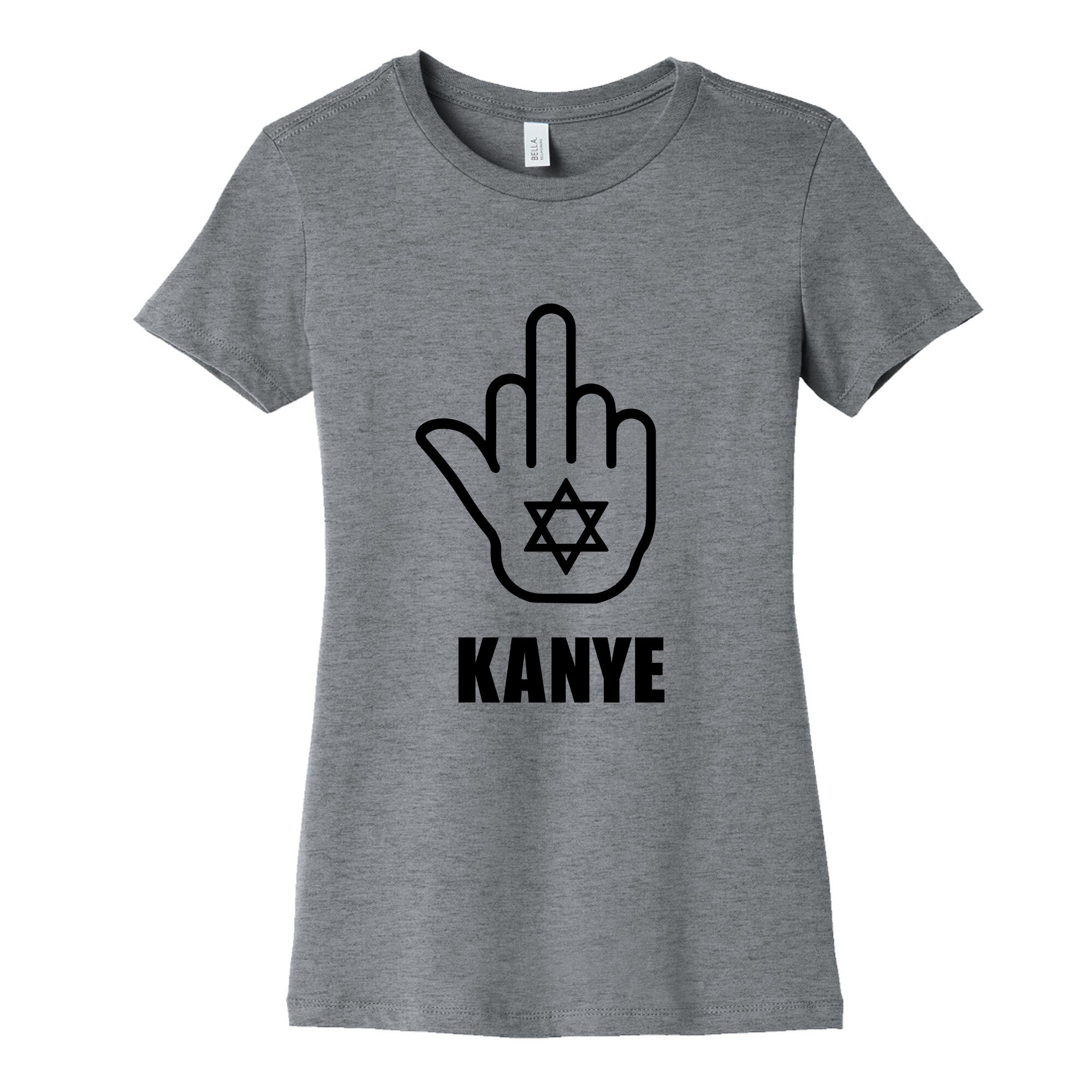 Middle Finger F Kanye Womens Cotton Tee