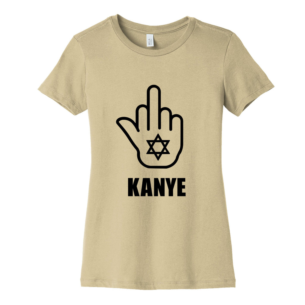 Middle Finger F Kanye Womens Cotton Tee