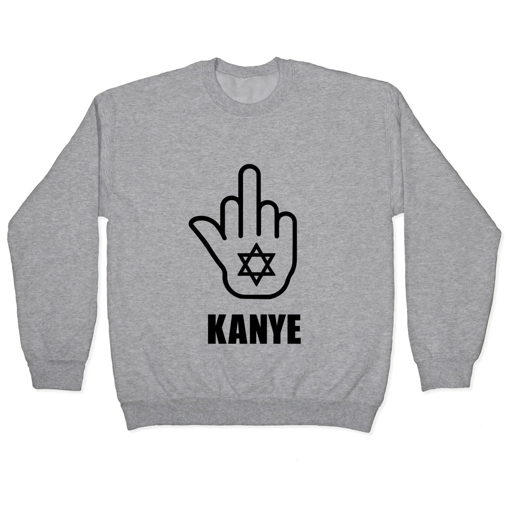 Middle Finger F Kanye Crewneck Sweatshirt