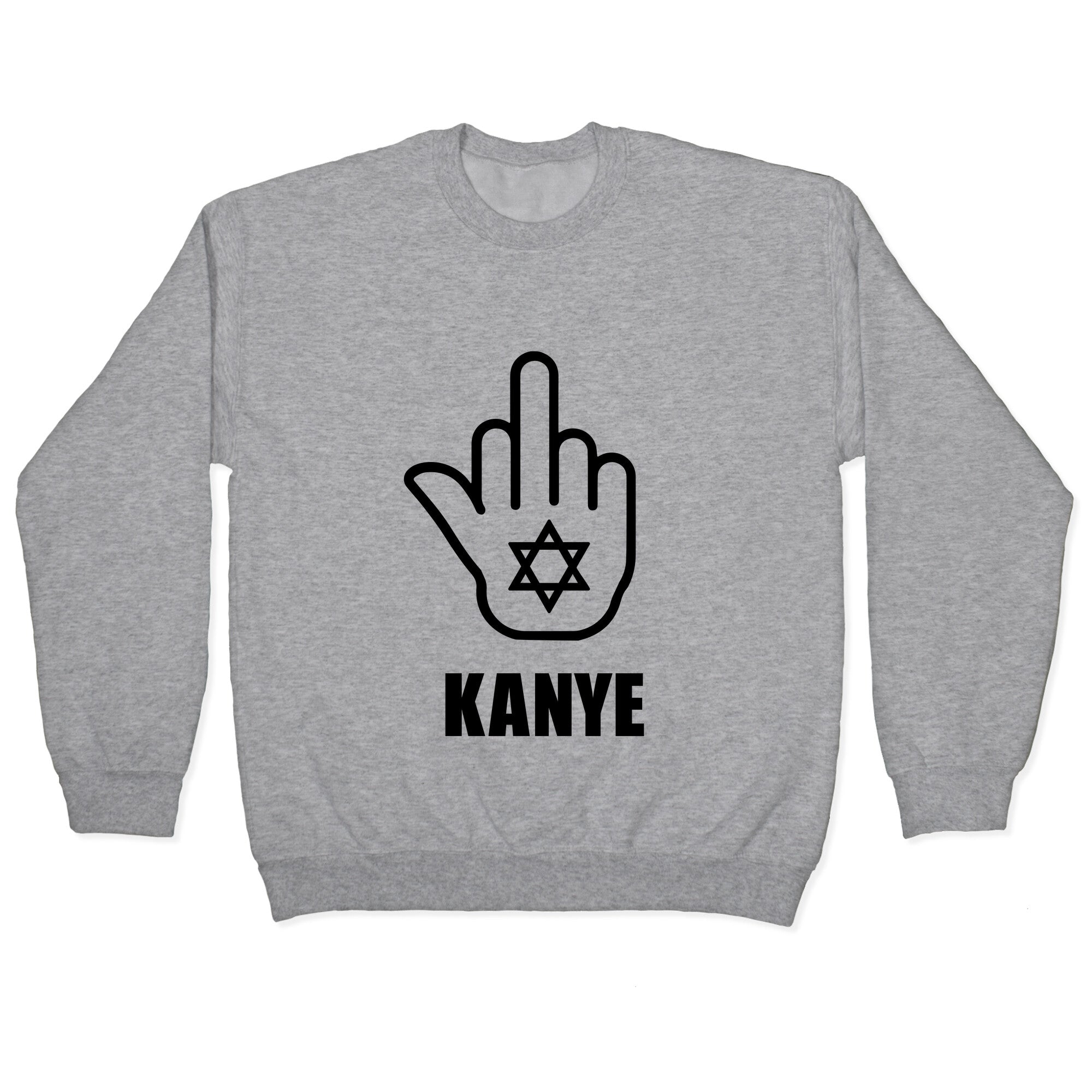 Middle Finger F Kanye Crewneck Sweatshirt