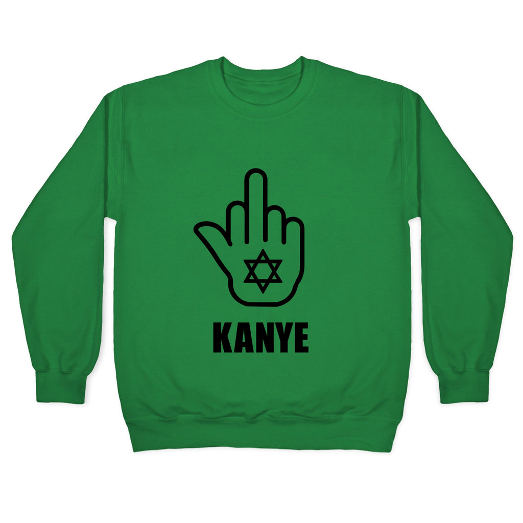 Middle Finger F Kanye Crewneck Sweatshirt