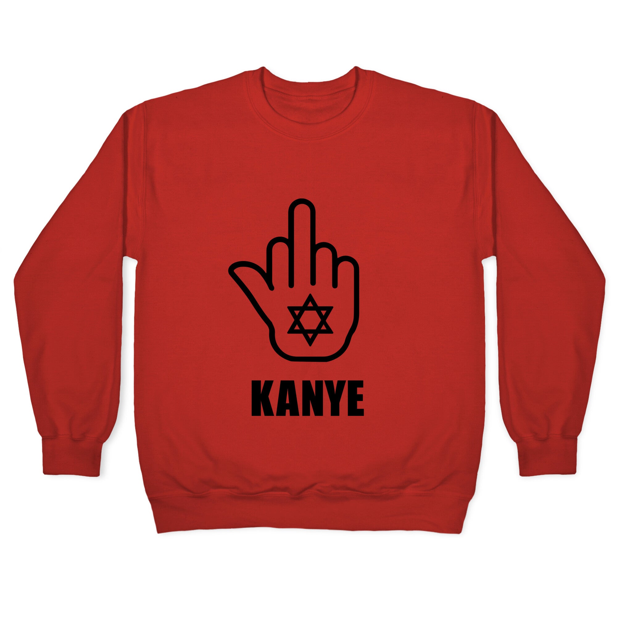 Middle Finger F Kanye Crewneck Sweatshirt