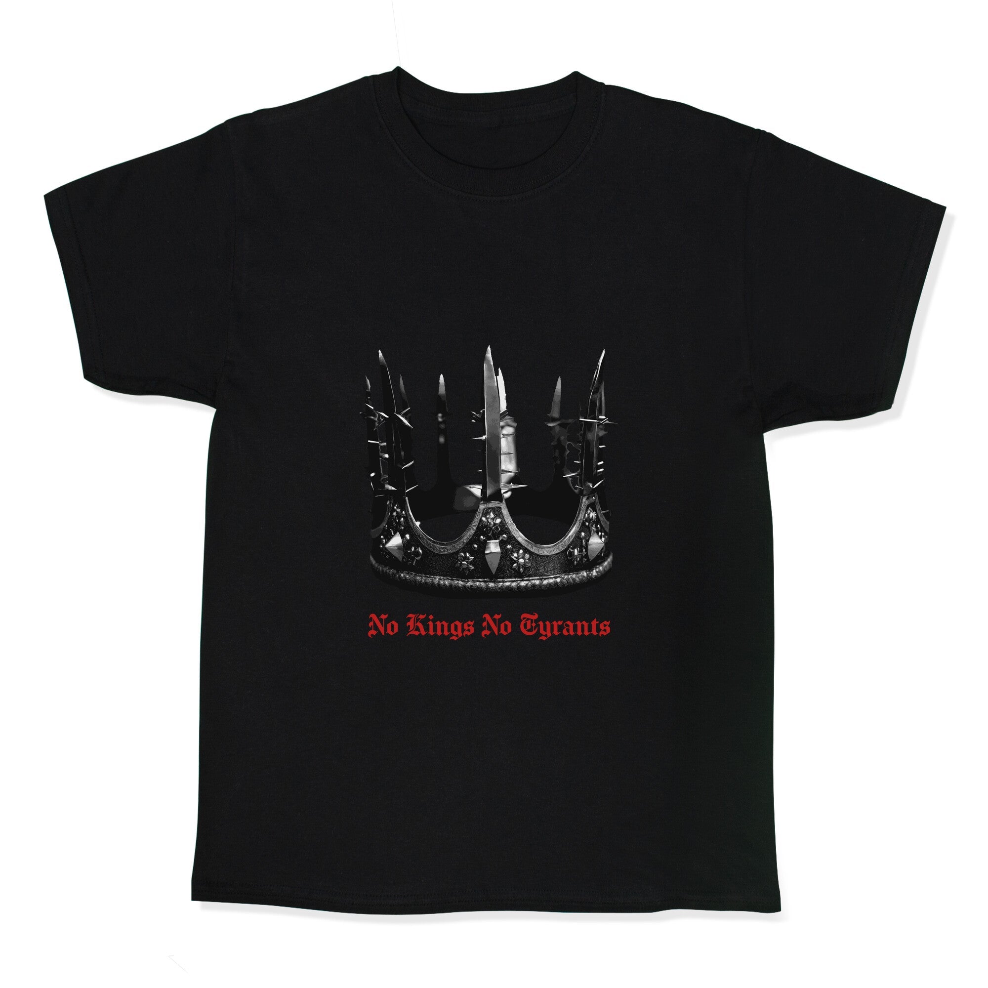 No Kings No Tyrants Crown Kids Tee