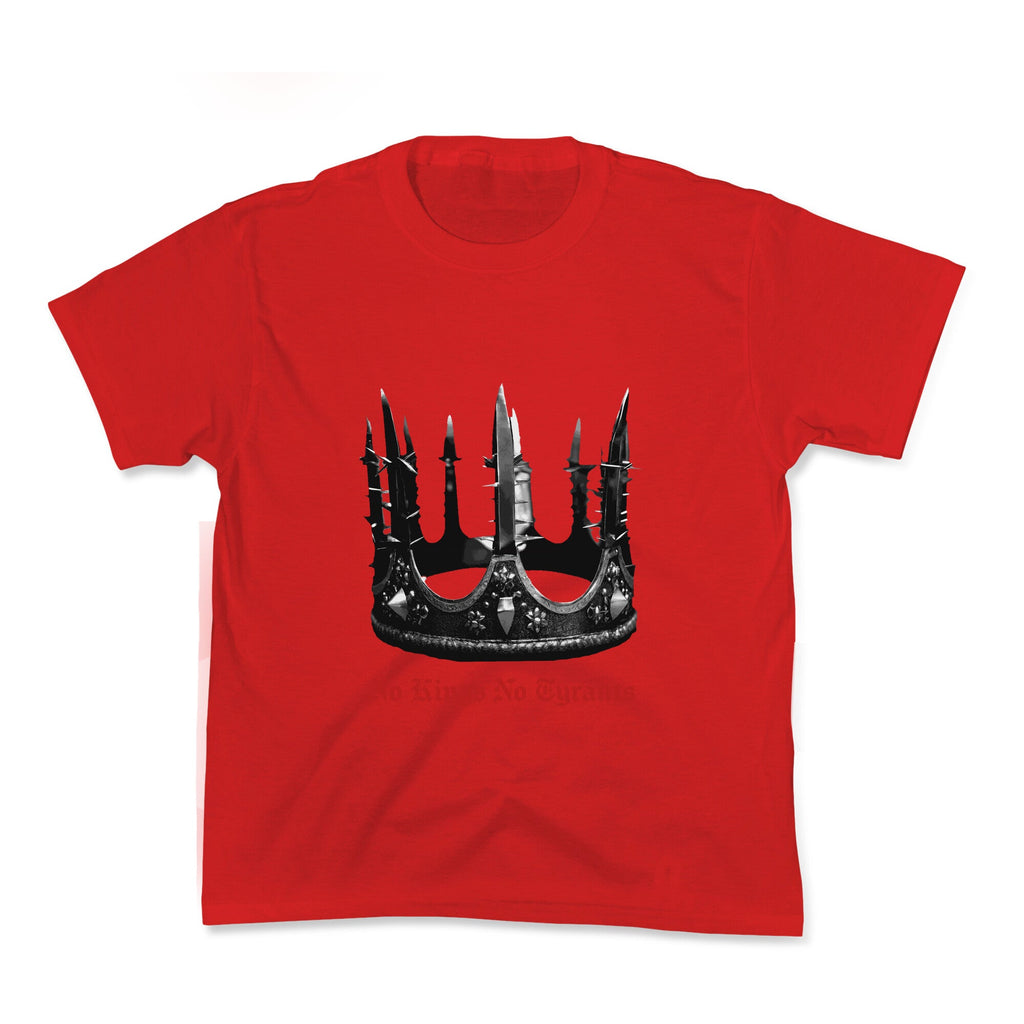 No Kings No Tyrants Crown Kids Tee