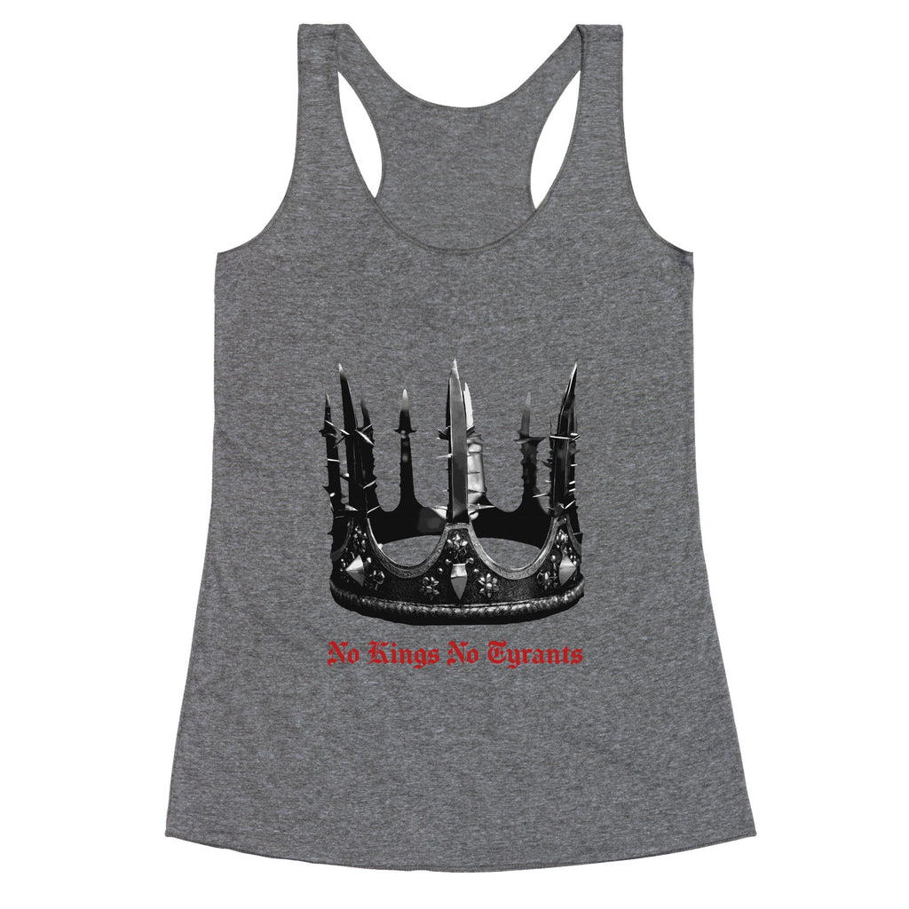 No Kings No Tyrants Crown Racerback Tank