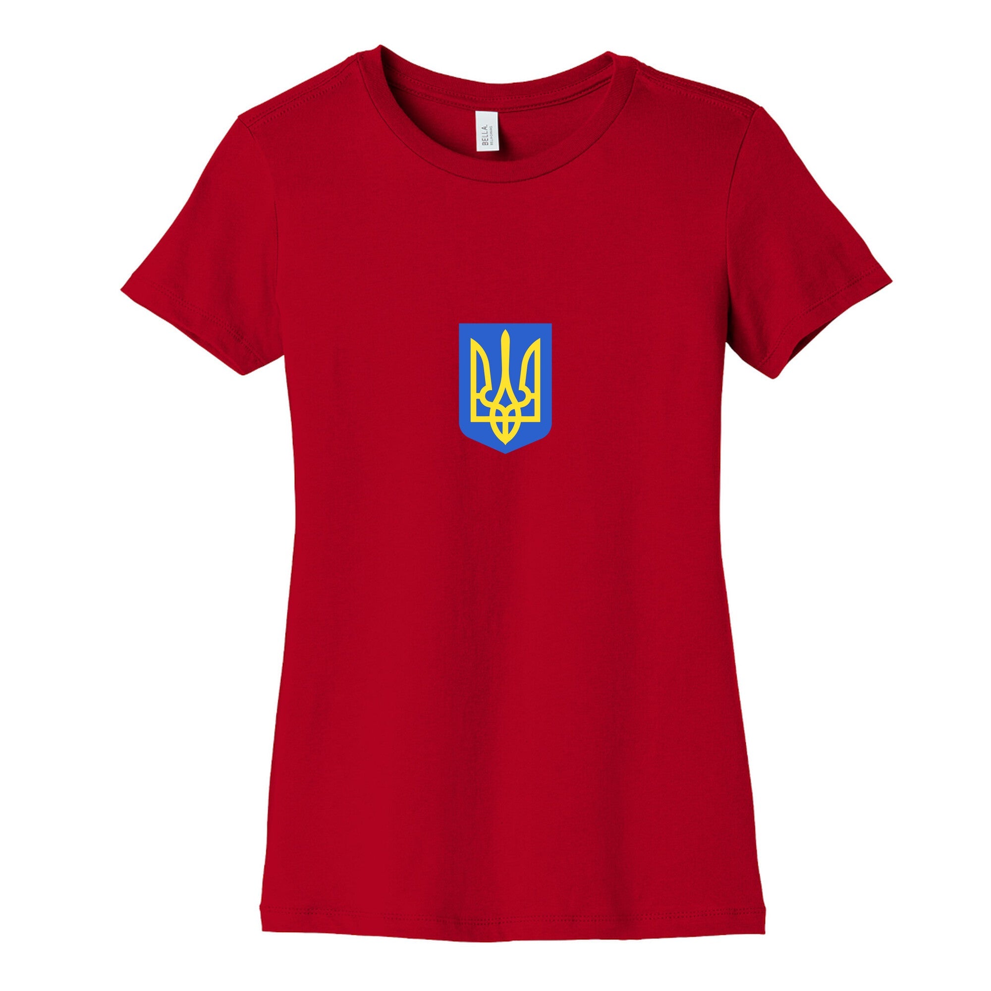 Zelensky Ukraine Trident Womens Cotton Tee
