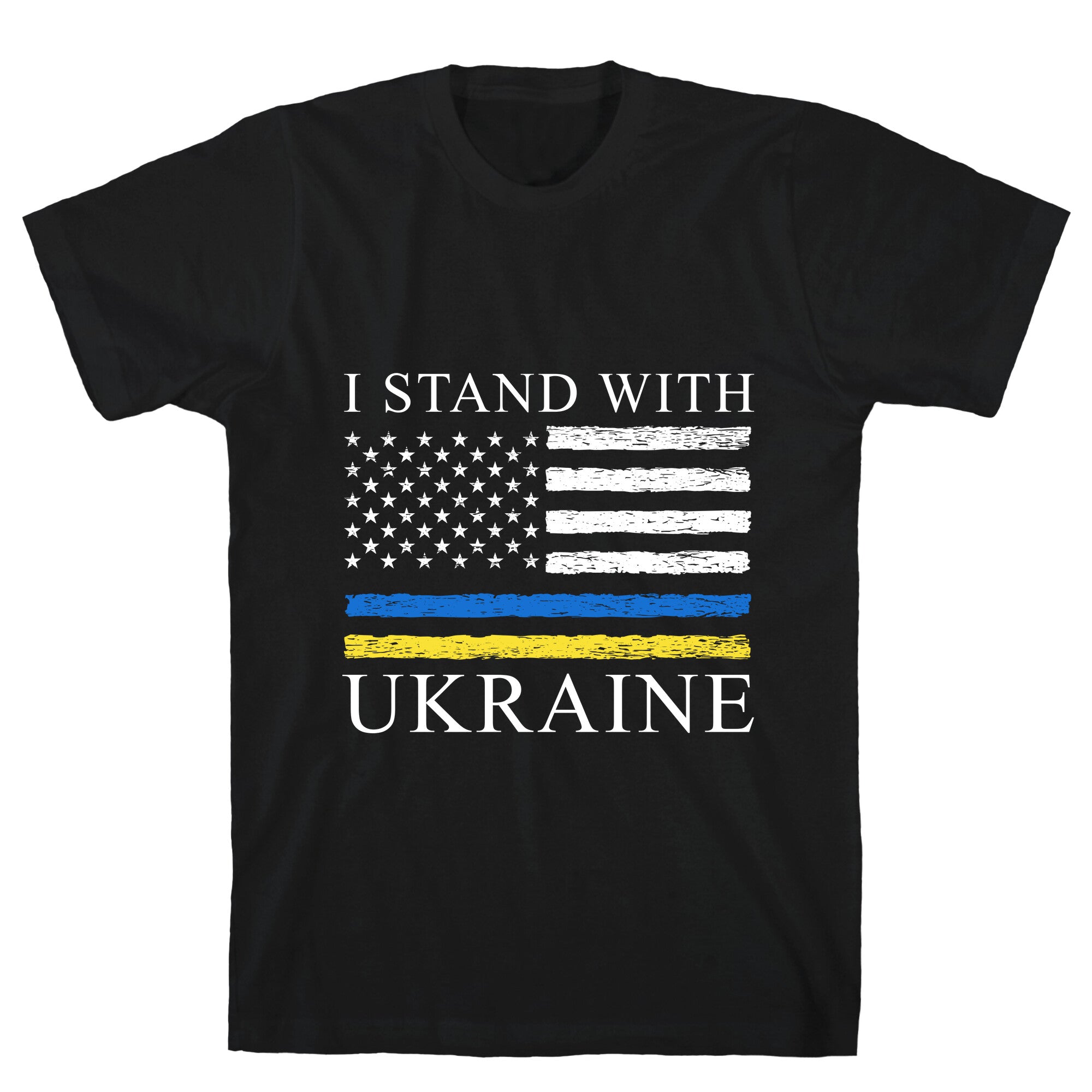 I Stand With Ukraine Flag T-Shirt