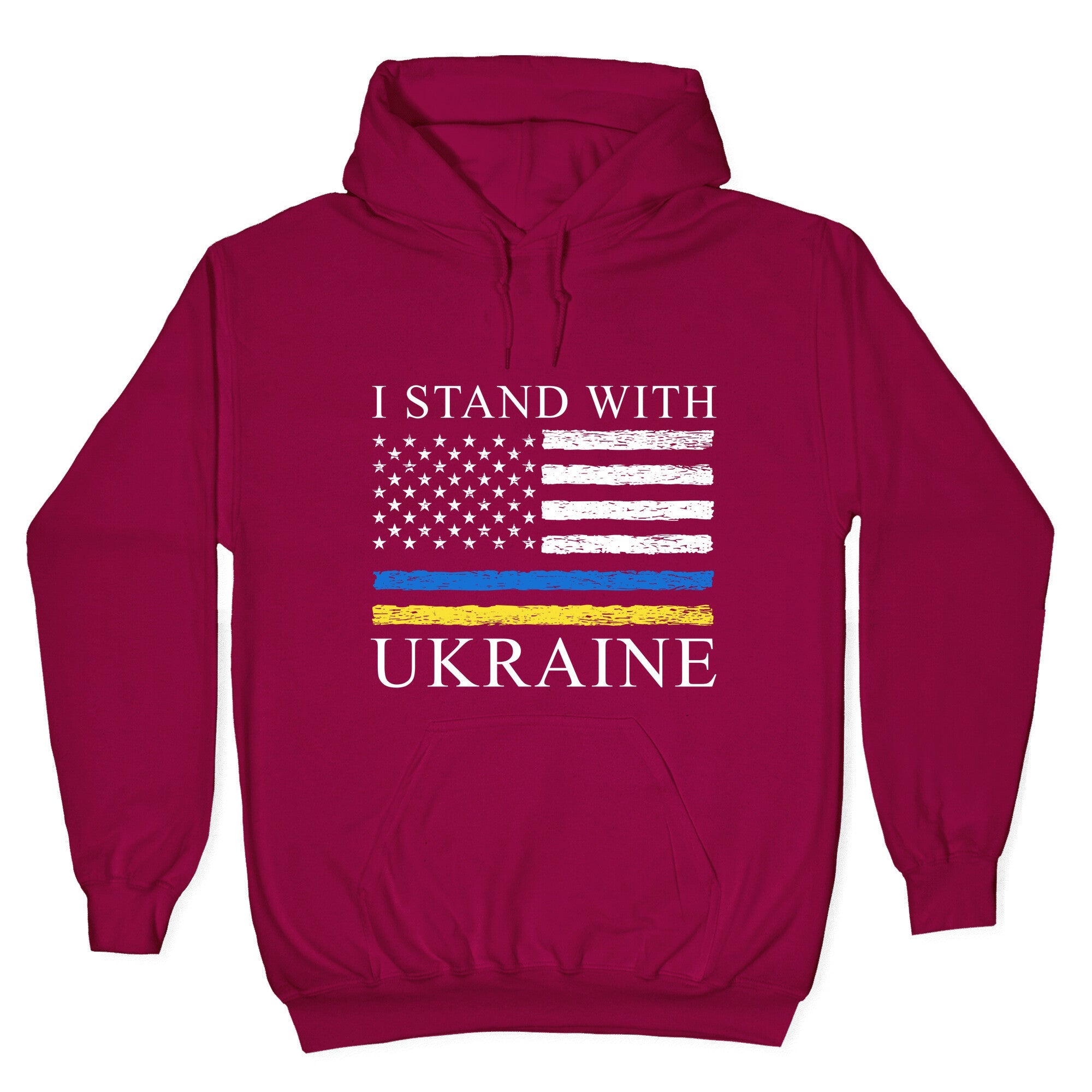 I Stand With Ukraine Flag Hoodie