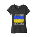 I Stand With Ukraine Womens Triblend Tee