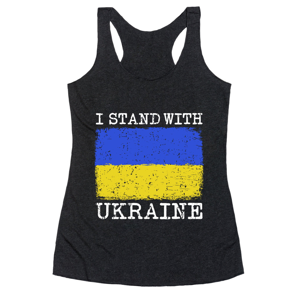 I Stand With Ukraine Racerback Tank