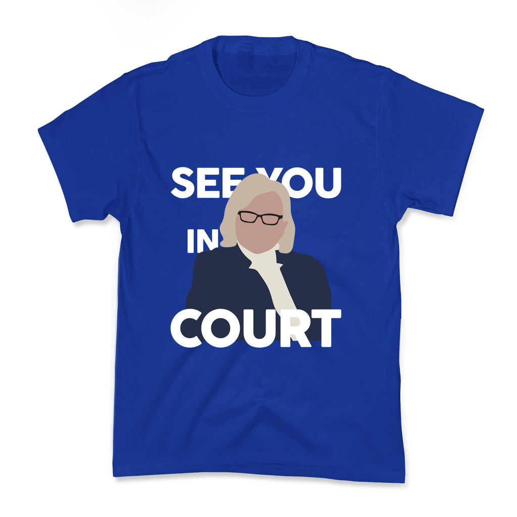 Governor Janet Mills See You In Court  Kids Tee