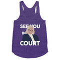 Governor Janet Mills See You In Court  Racerback Tank