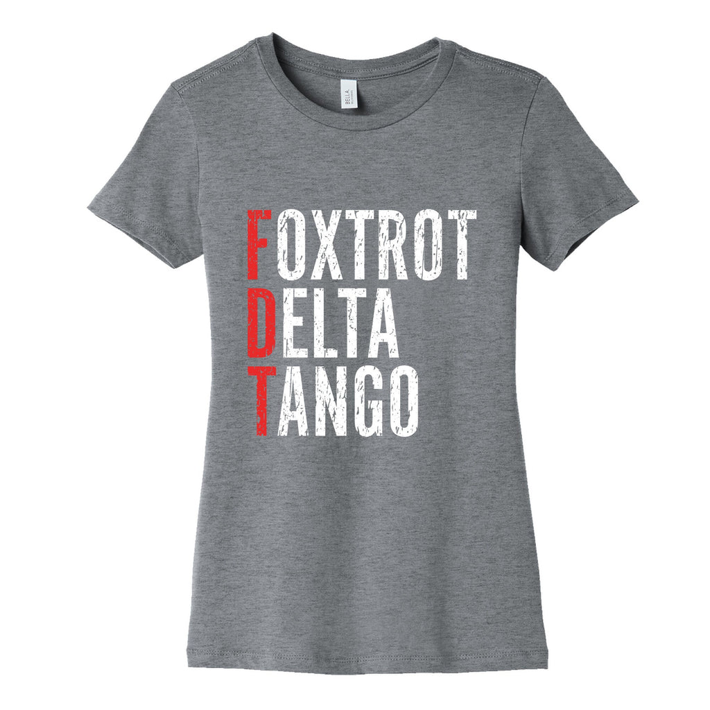 Foxtrot Delta Tango FDT Womens Cotton Tee