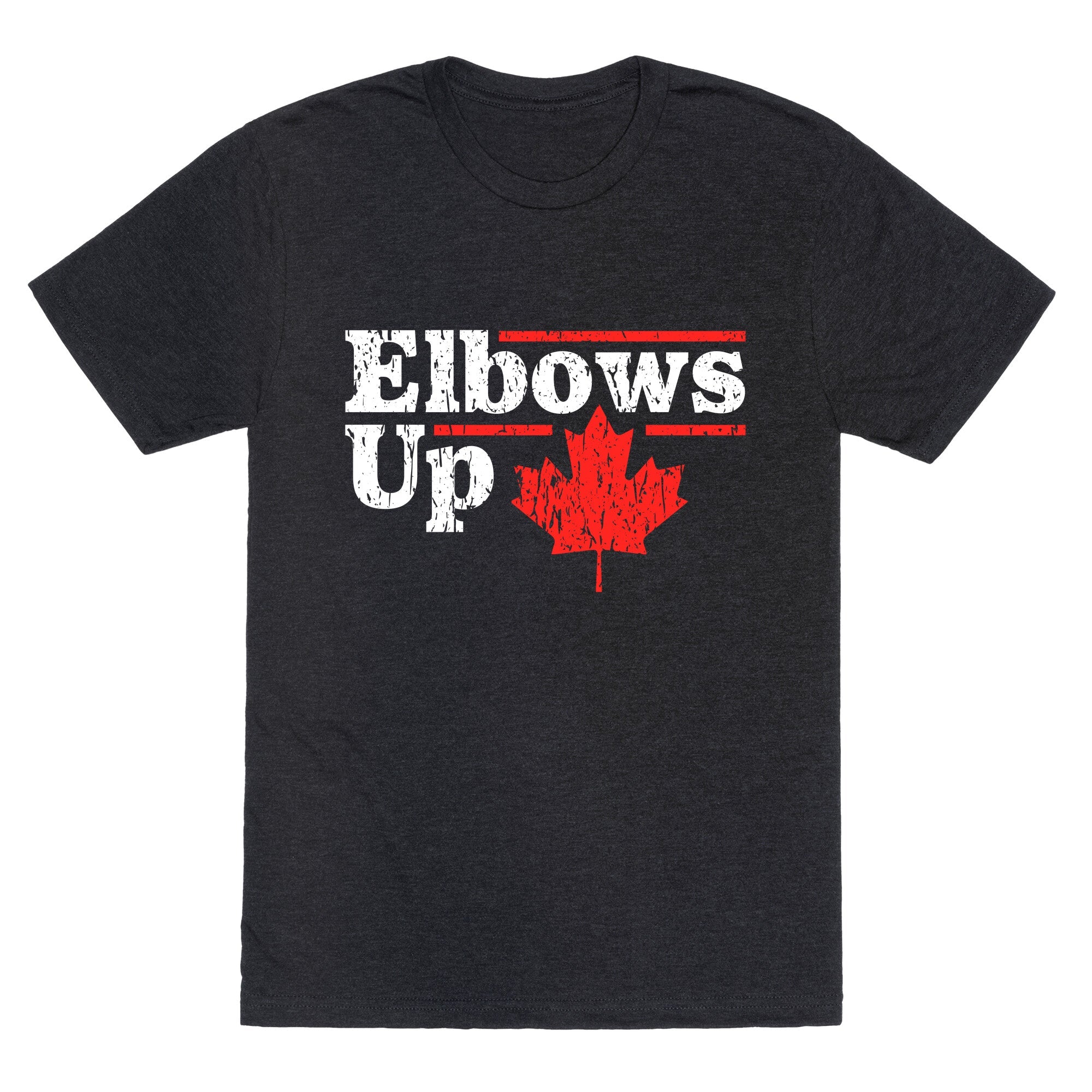Elbows Up Canada Leaf Unisex Triblend Tee