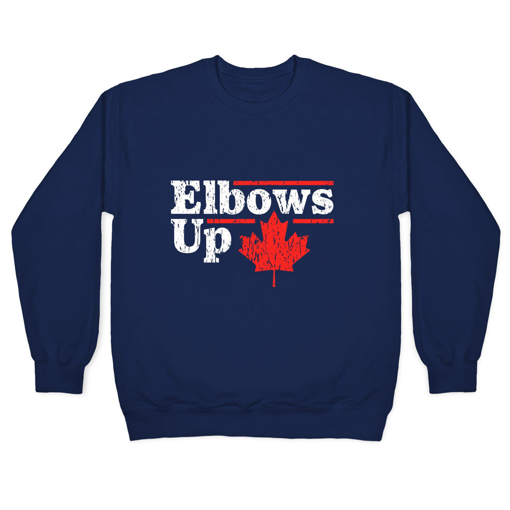 Elbows Up Canada Leaf Crewneck Sweatshirt