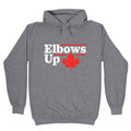 Elbows Up Canada Leaf Hoodie