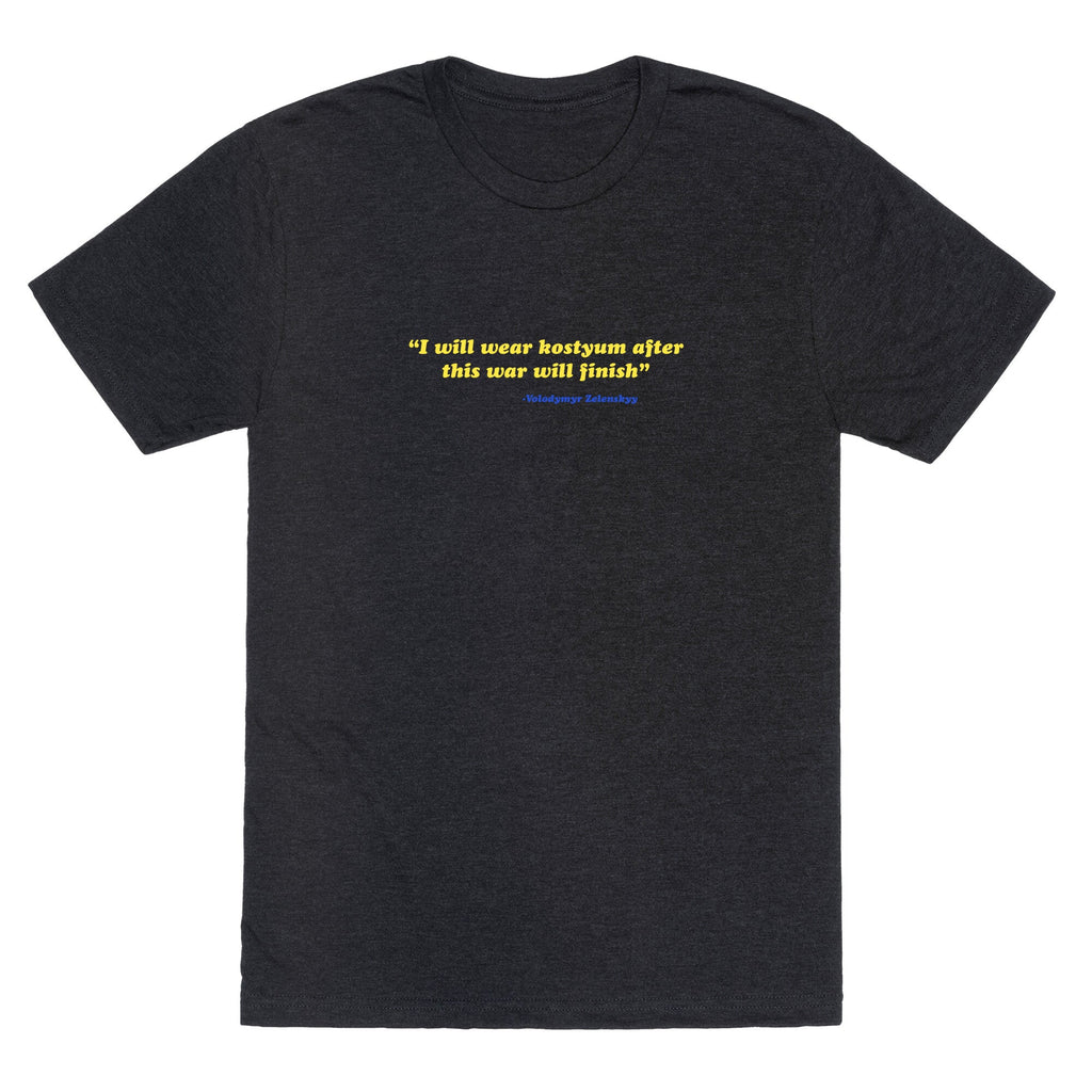 Zelensky Costume Quote Unisex Triblend Tee