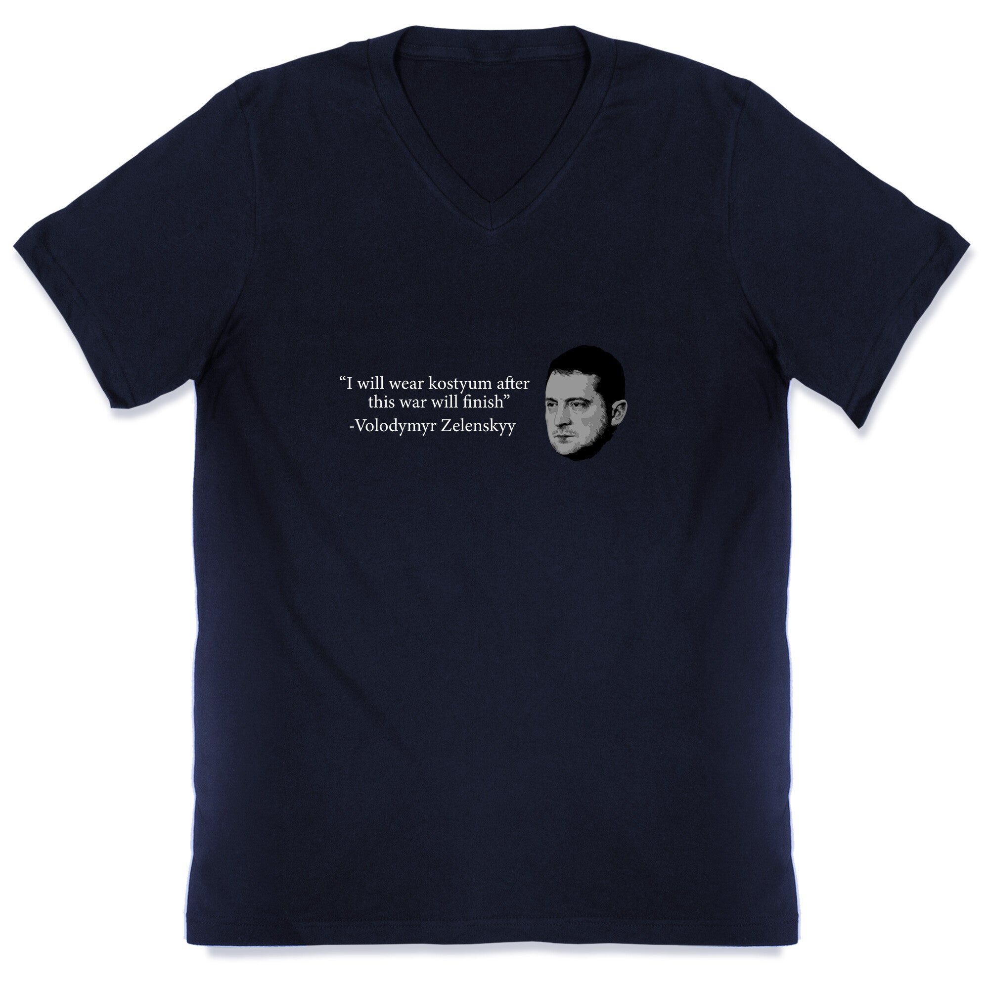 Zelensky Trump Costume Quote V-Neck