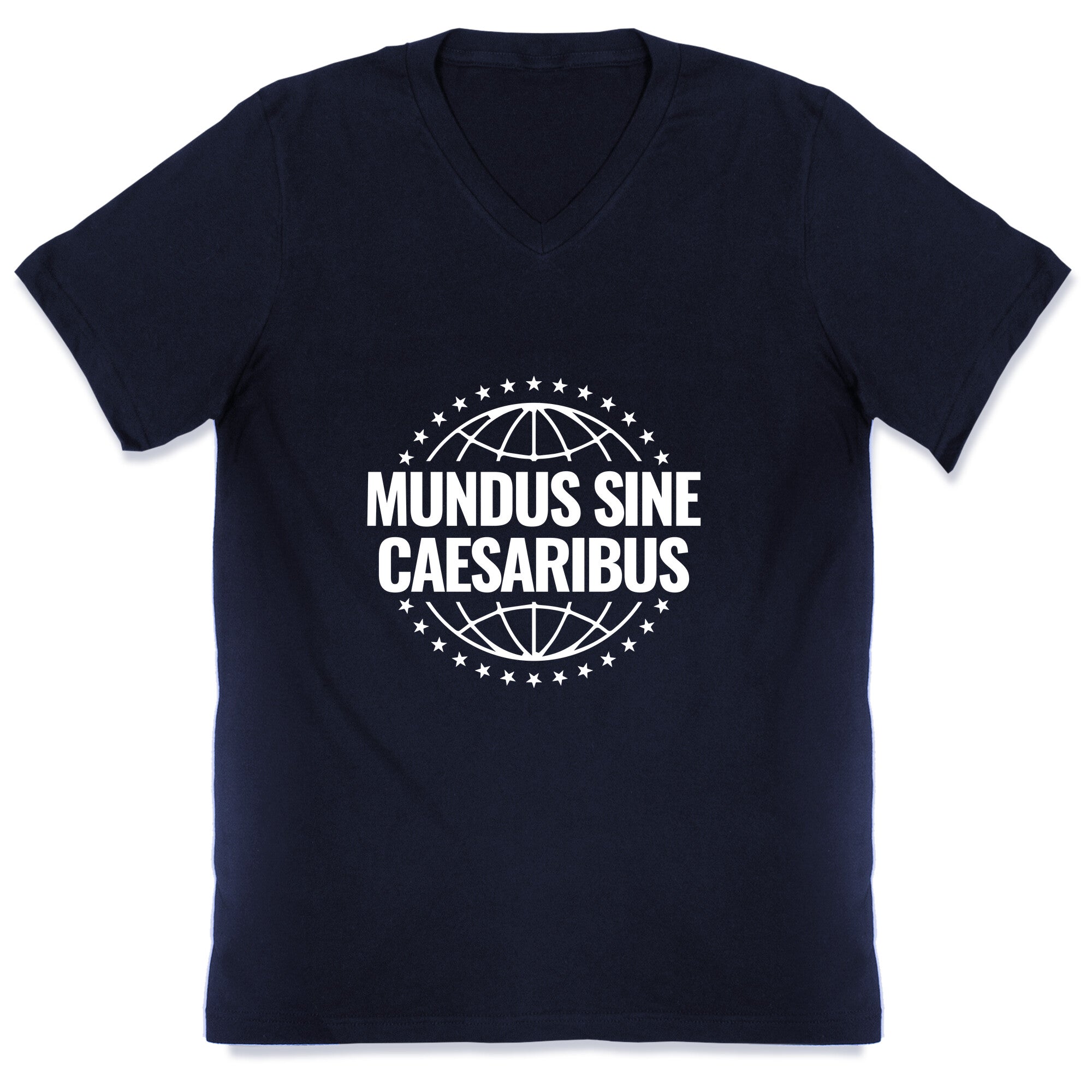 Mundus Sine Caesaribus Quote V-Neck