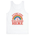 Everyone Is Welcome Here Rainbow Tank Top