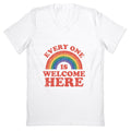 Everyone Is Welcome Here Rainbow V-Neck