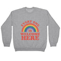 Everyone Is Welcome Here Rainbow Crewneck Sweatshirt