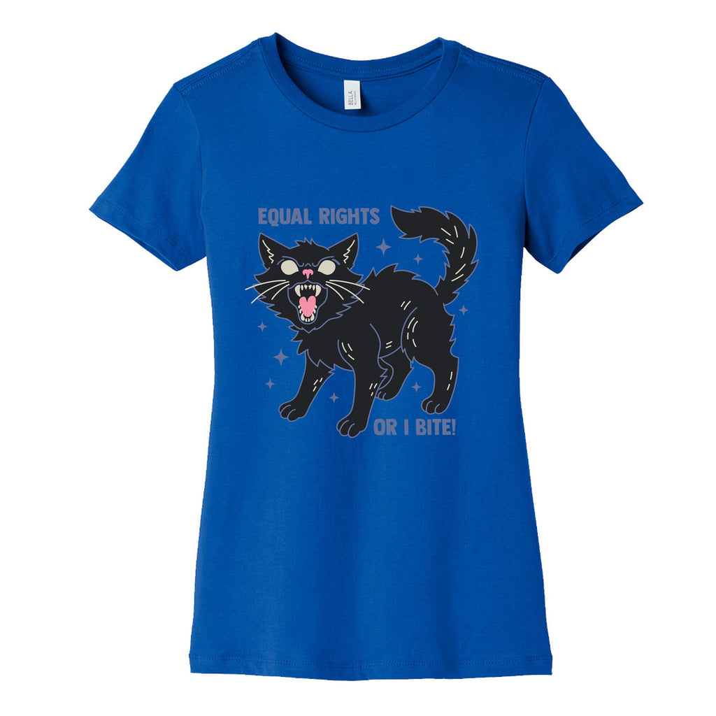 Equal Rights or I Bite Womens Cotton Tee