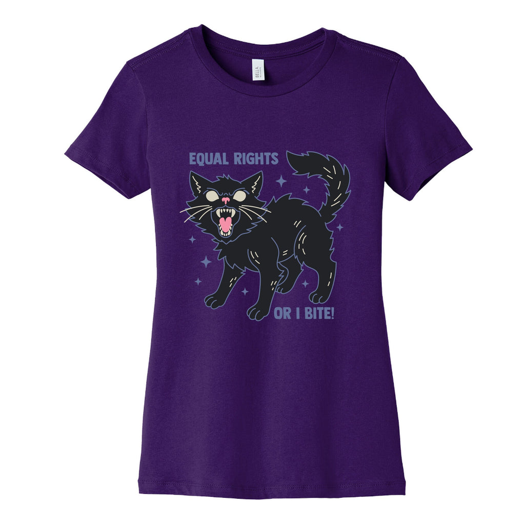 Equal Rights or I Bite Womens Cotton Tee