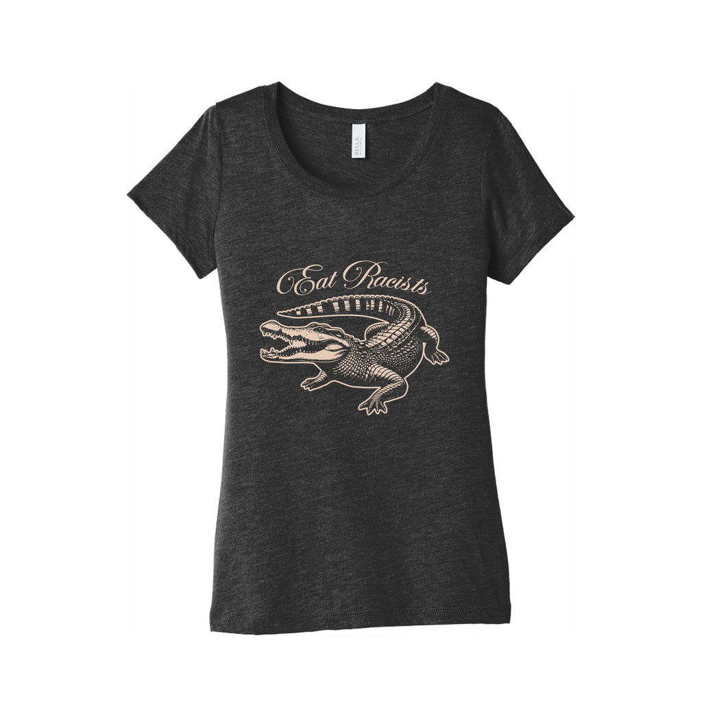 Eat Racists Womens Triblend Tee