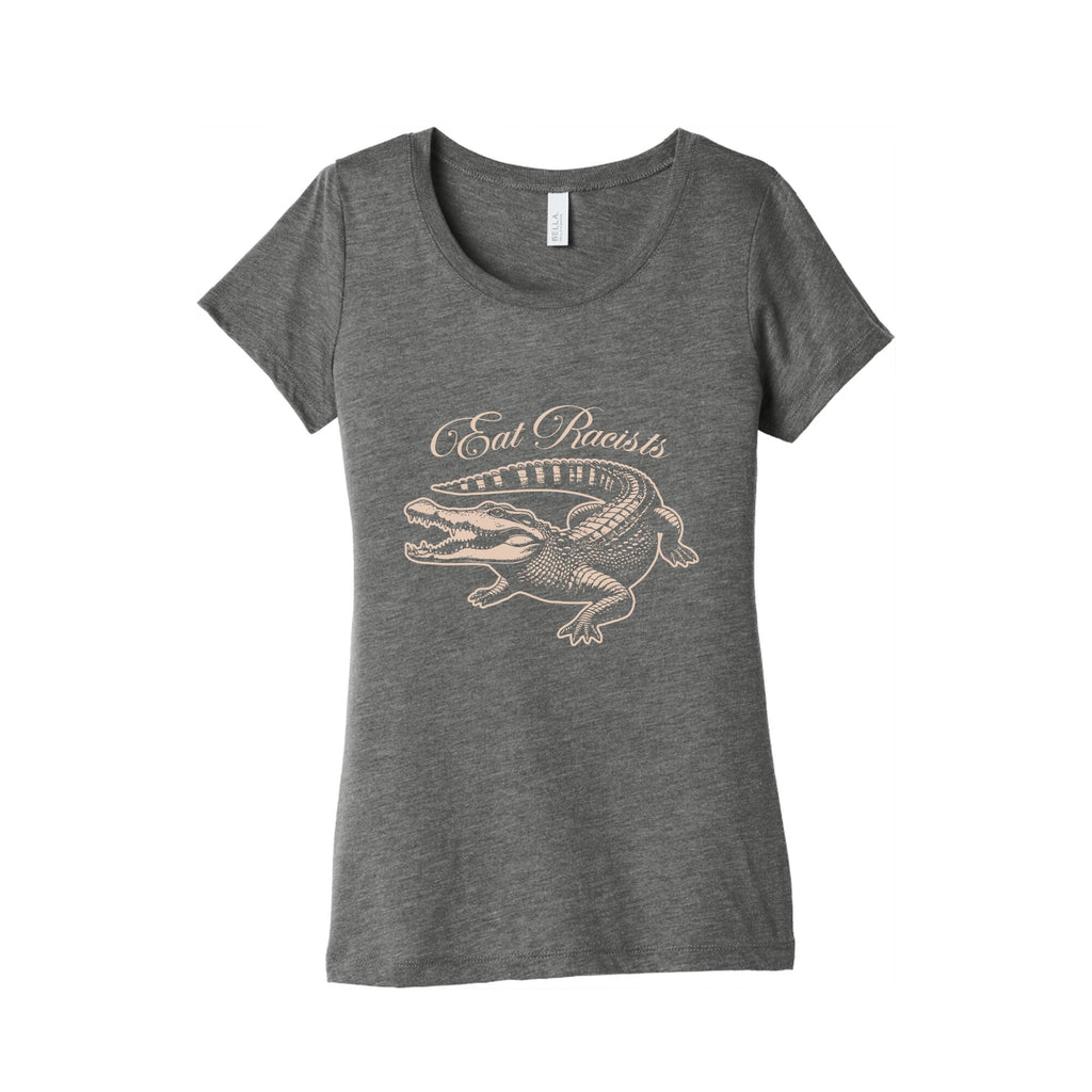 Eat Racists Womens Triblend Tee