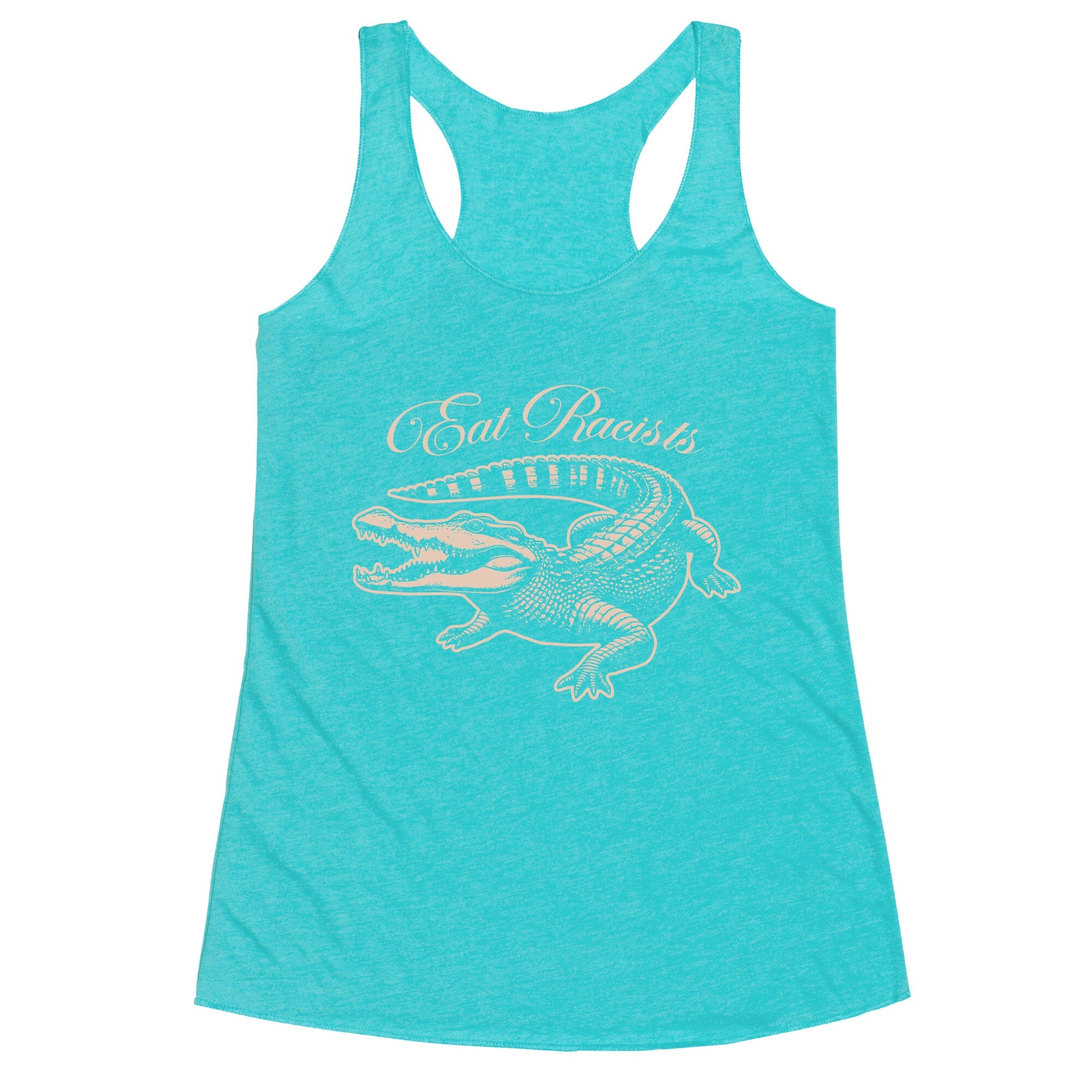 Eat Racists Racerback Tank