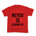Elbows Up Never 51 Kids Tee