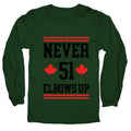 Elbows Up Never 51 Longsleeve Tee