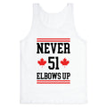 Elbows Up Never 51 Tank Top