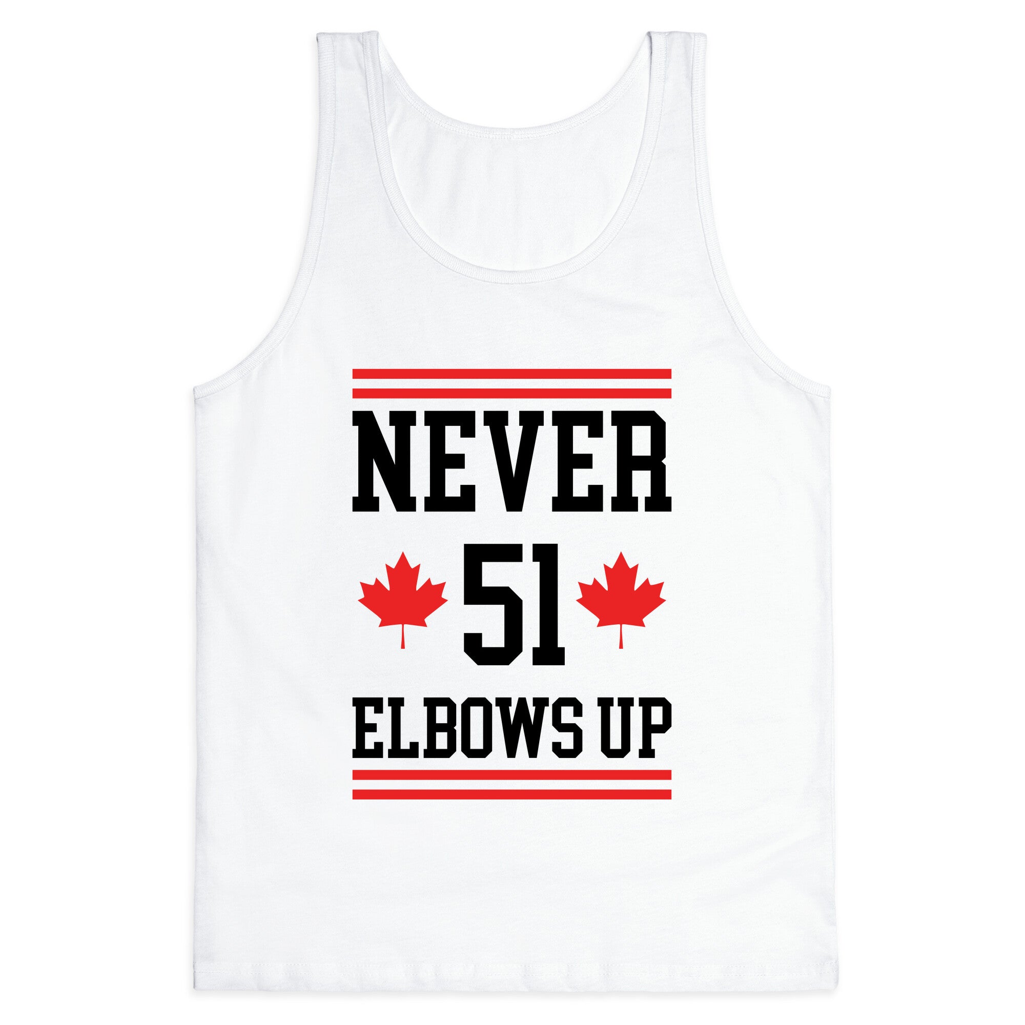 Elbows Up Never 51 Tank Top