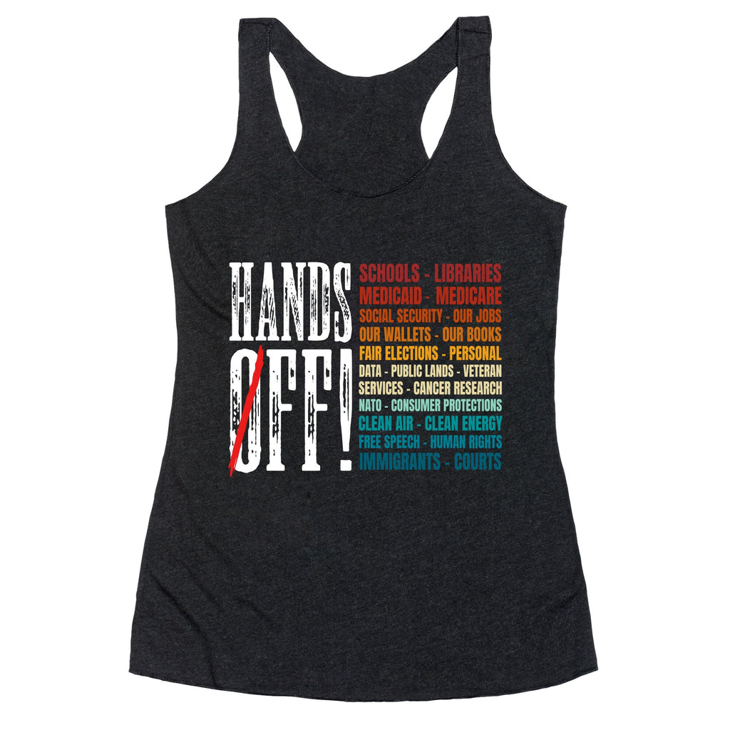 Hands Off Trump Protest Racerback Tank