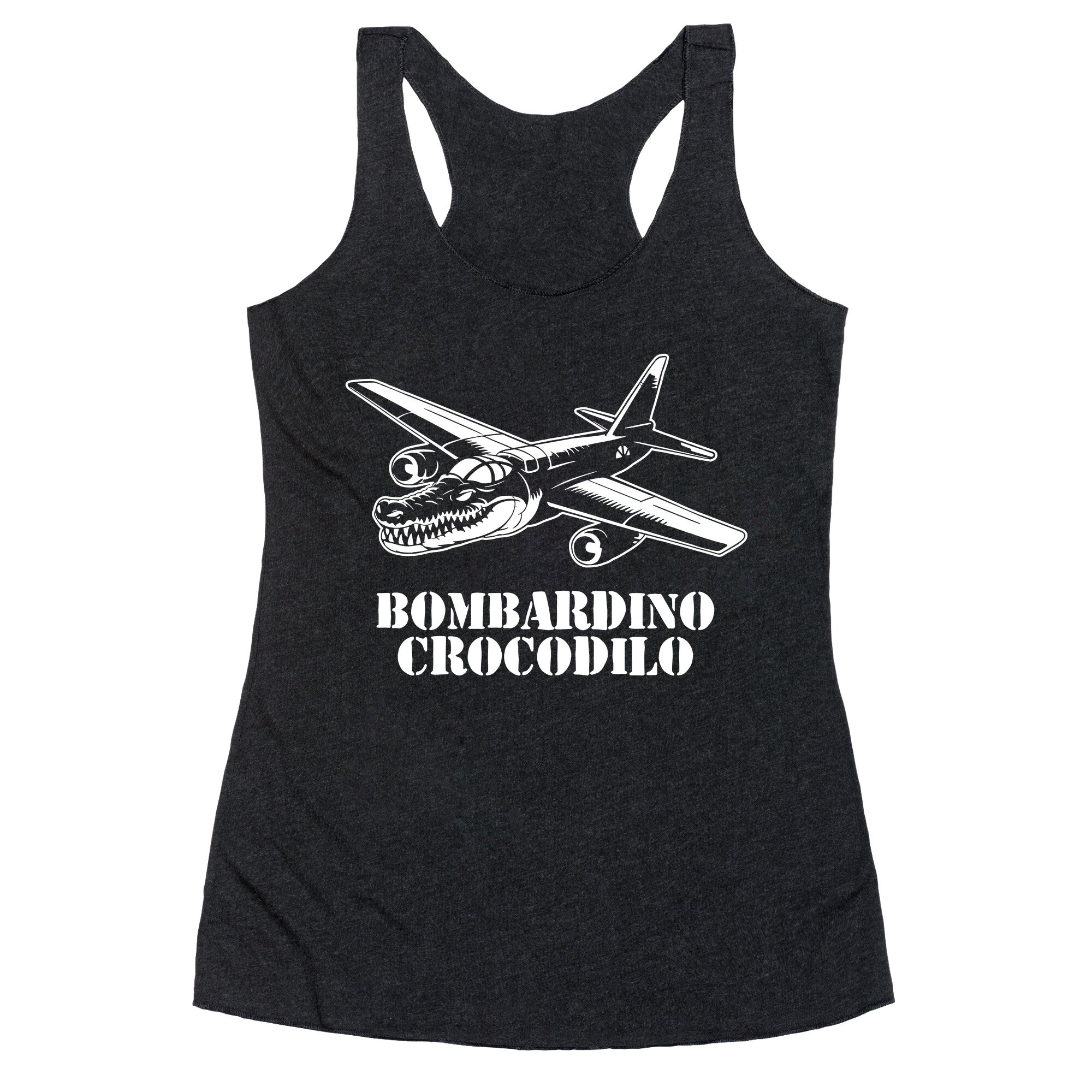 Bombardino Crocodilo Racerback Tank