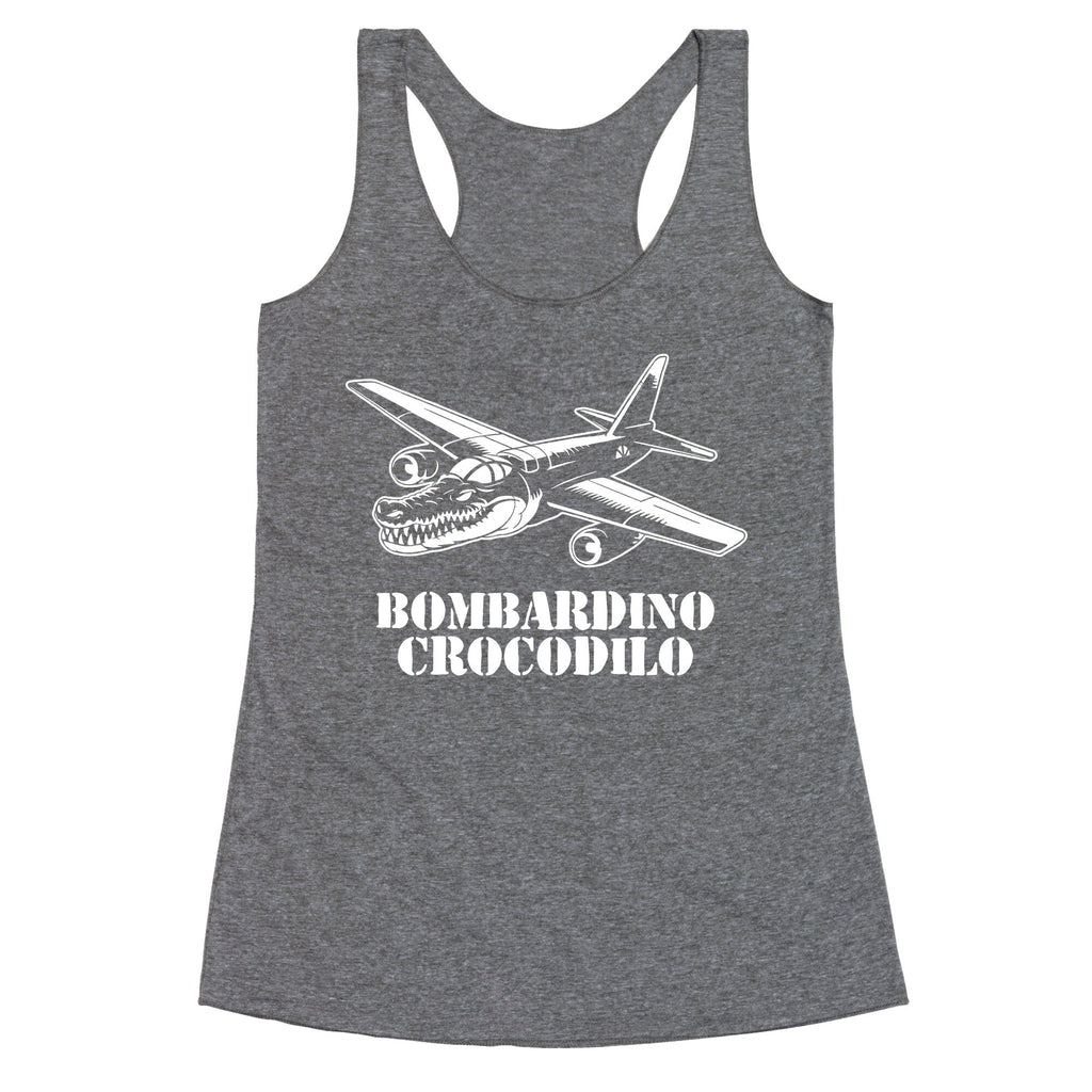Bombardino Crocodilo Racerback Tank