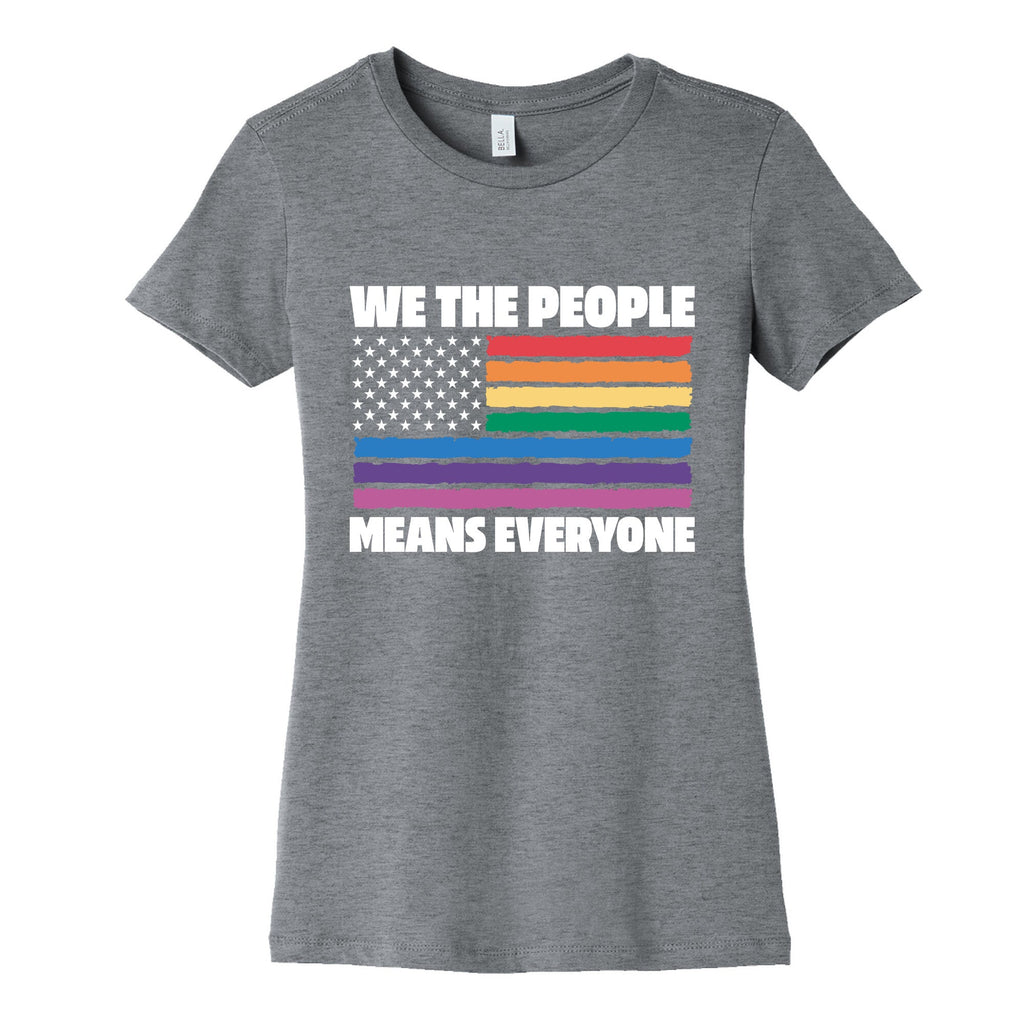 Rainbow Flag We The People Womens Cotton Tee