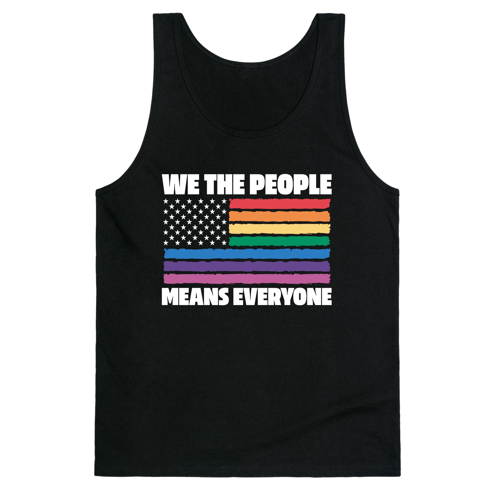 Rainbow Flag We The People Tank Top
