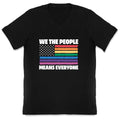 Rainbow Flag We The People V-Neck