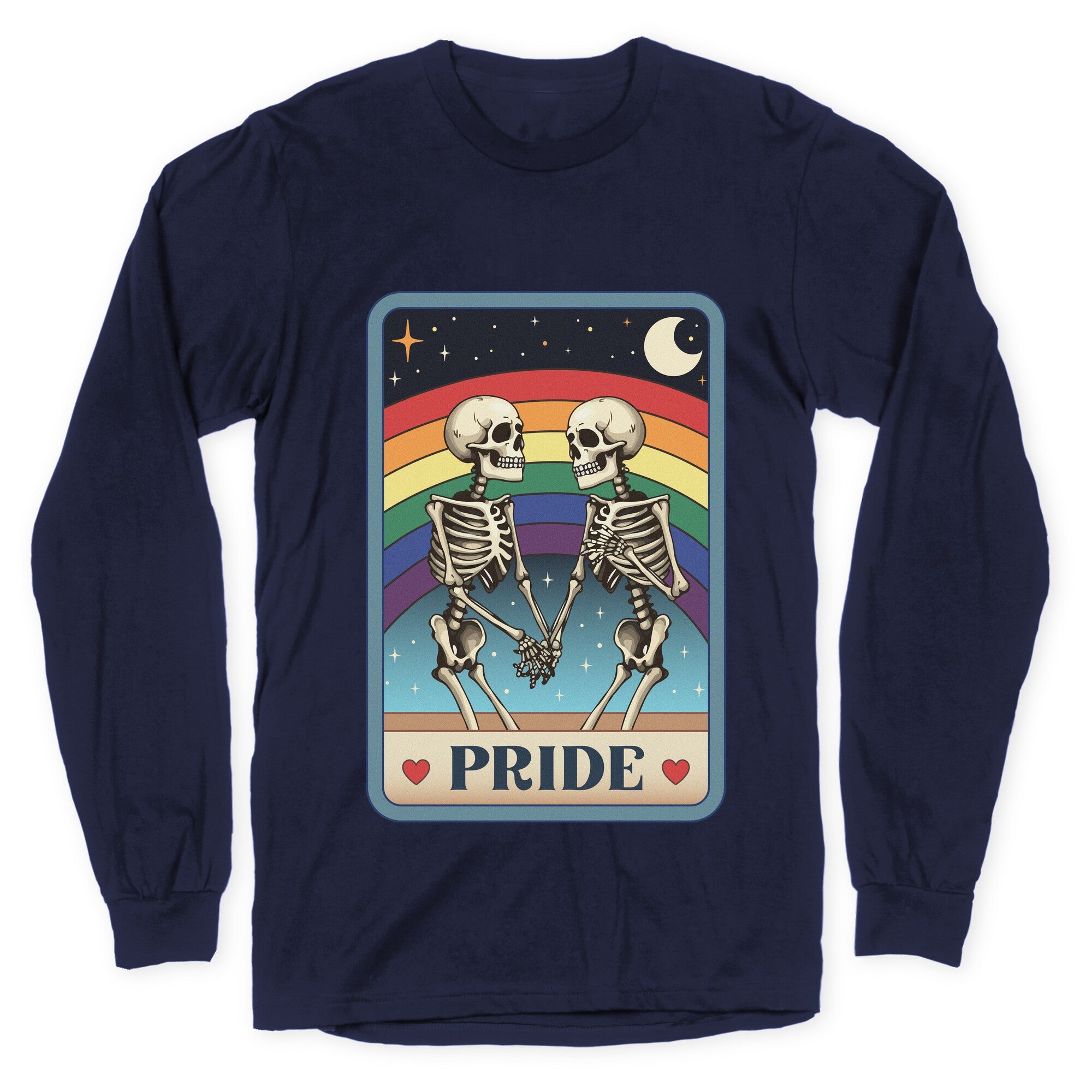 Rainbow Pride Tarot Card Longsleeve Tee