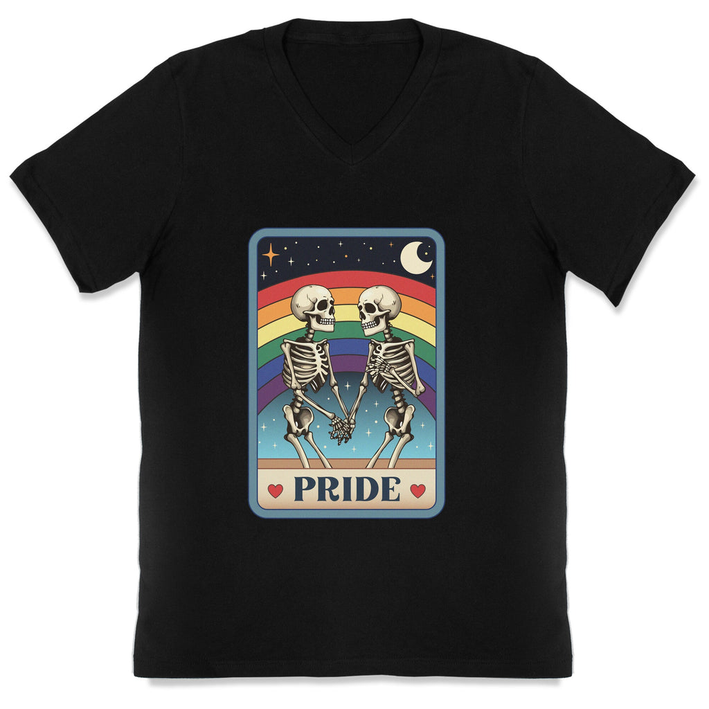 Rainbow Pride Tarot Card V-Neck