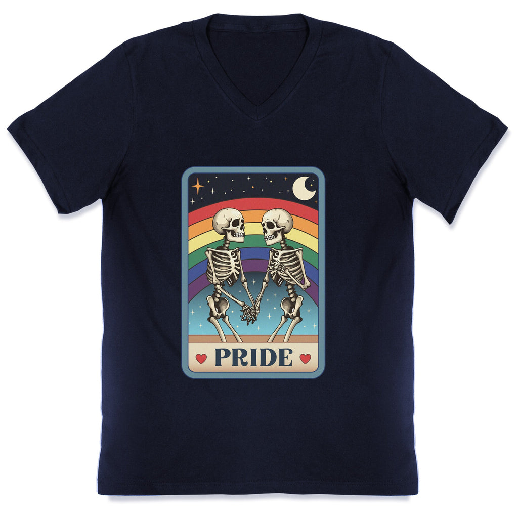 Rainbow Pride Tarot Card V-Neck