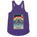Rainbow Pride Tarot Card Racerback Tank